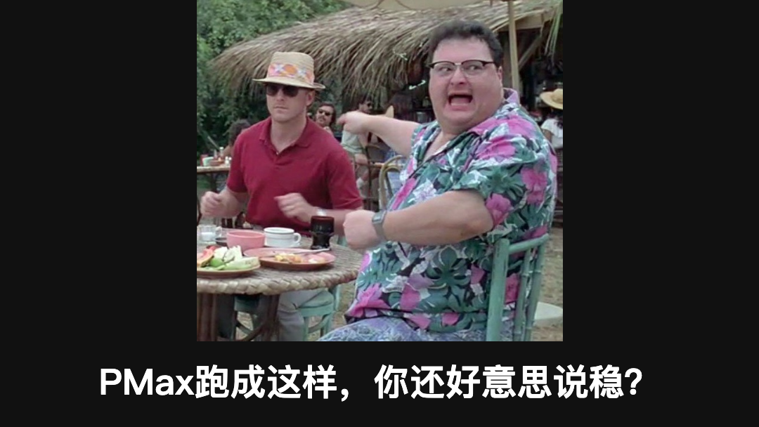质疑PMax效果的表情包